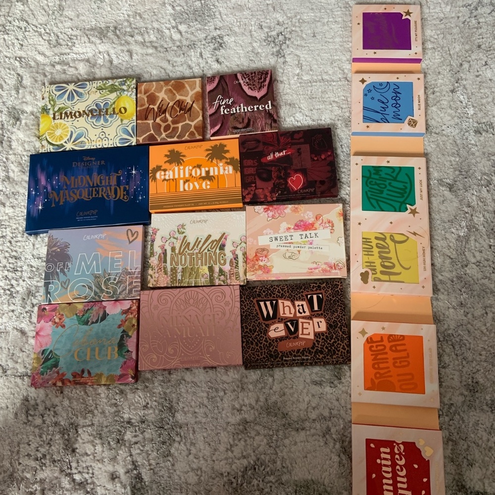 Colourpop eyeshadow bundle